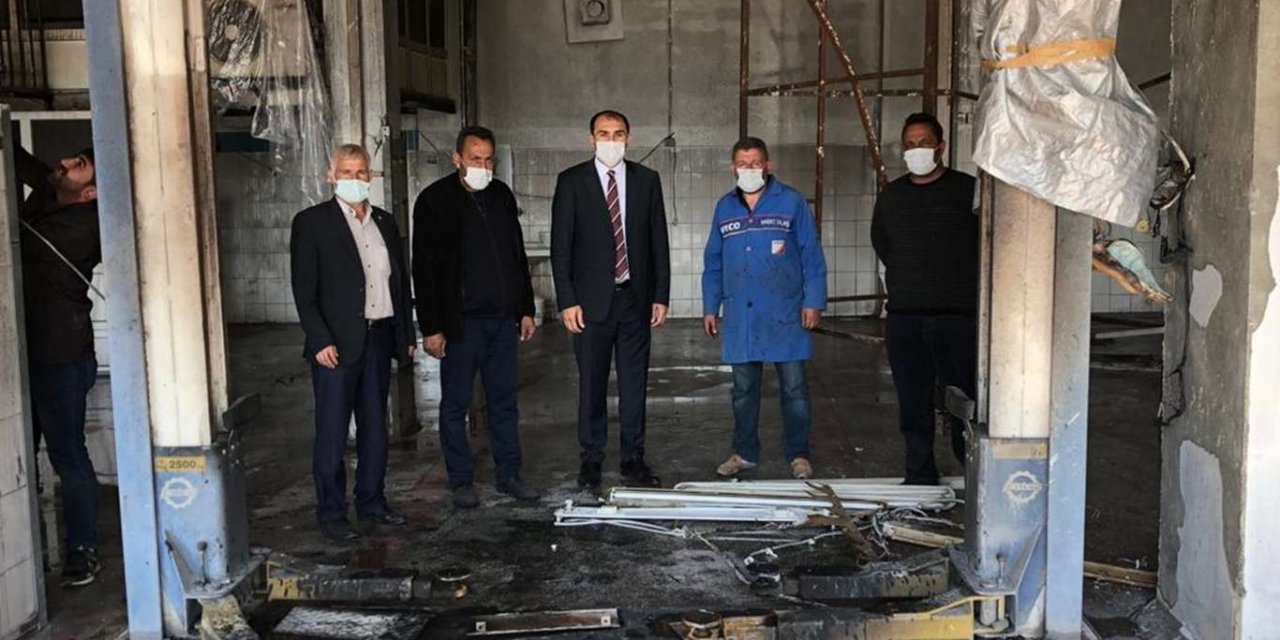 İşyeri yanan esnaf, yetkililerden yardım talebinde bulundu