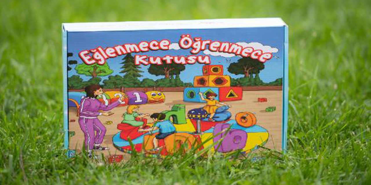 Okul öncesindeki özel eğitim öğrencilerine Eğlenmece Öğrenmece Kutusu