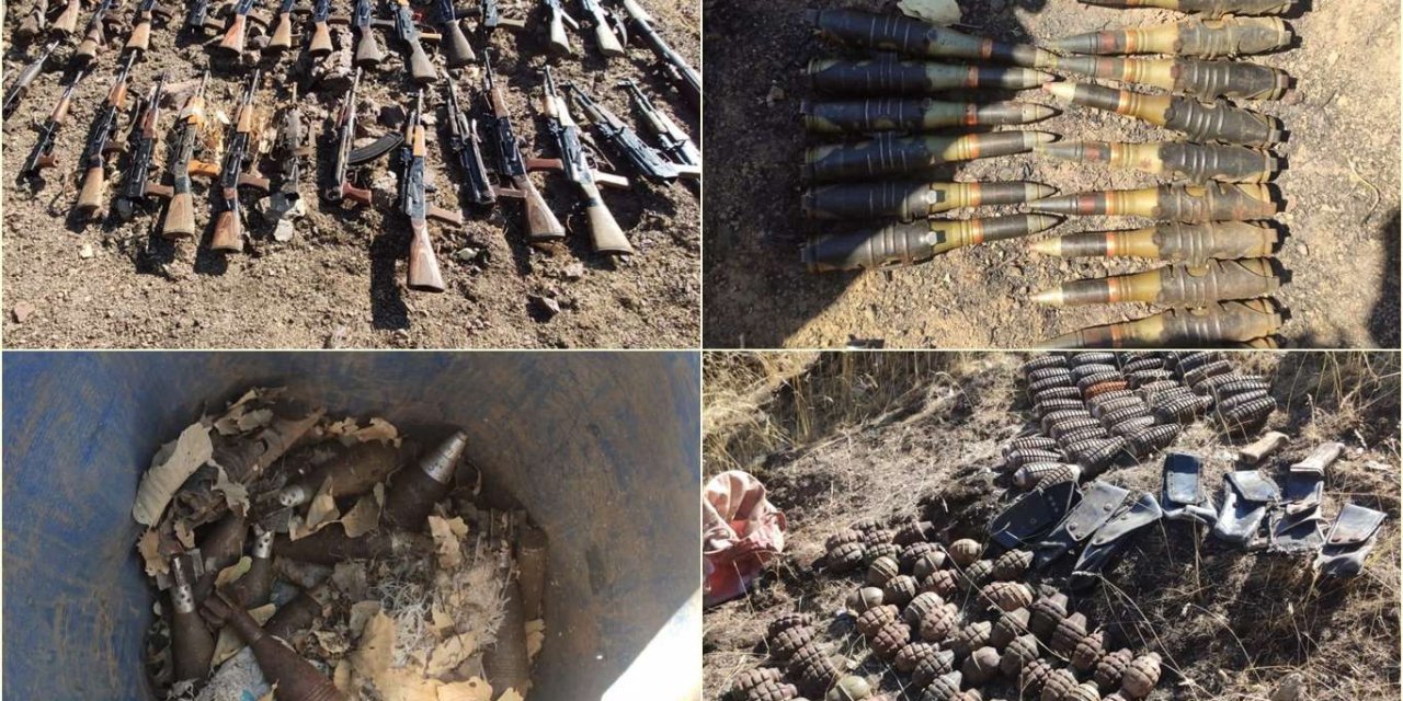 PKK’ye ait silah ve mühimmat ele geçirildi