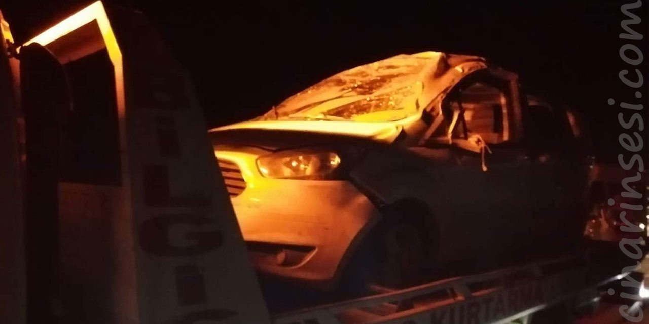 Nusaybin'de otomobil takla attı: 4 yaralı