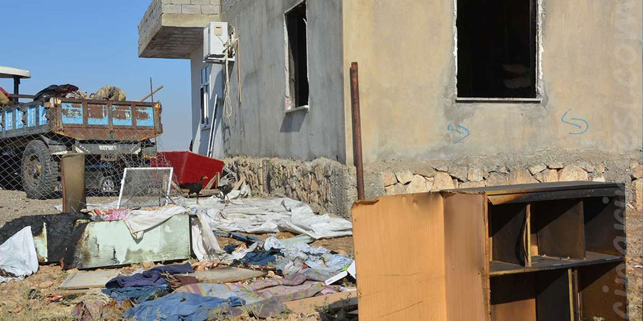 Batman'da Aile, Çalışma ve Sosyal Hizmetler İl Müdürlüğünden, evi yanan aileye yardım