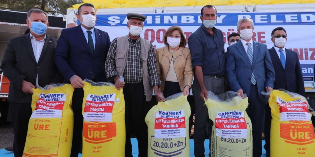 Gaziantep’te çiftçilere gübre dağıtıldı