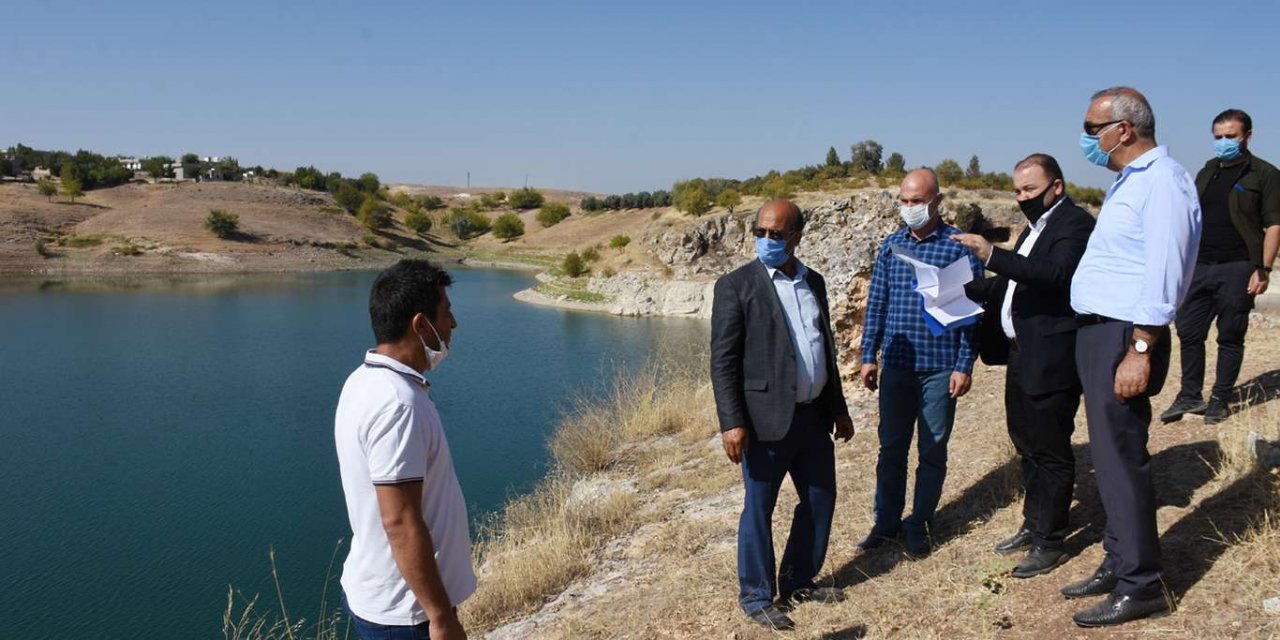 Hilvan’da yapılacak feribot iskelesi için yer tespit çalışmaları başladı