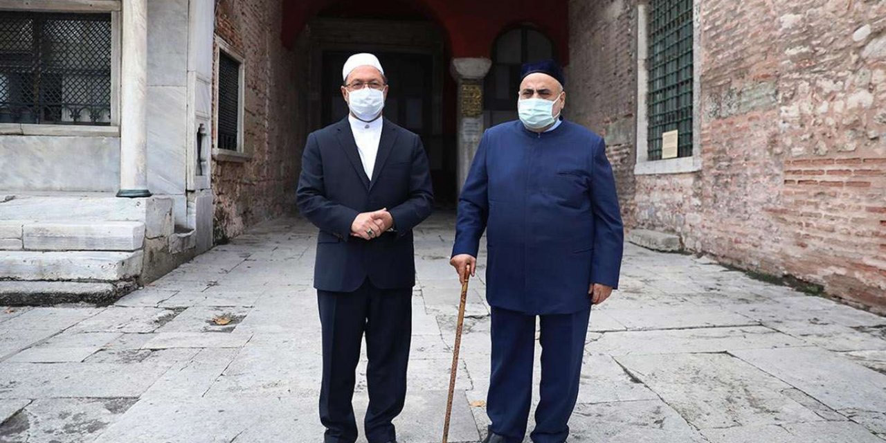 Kafkas Müslümanları İdaresi Başkanı Paşazade'den Diyanet İşleri Başkanı Erbaş'a ziyaret