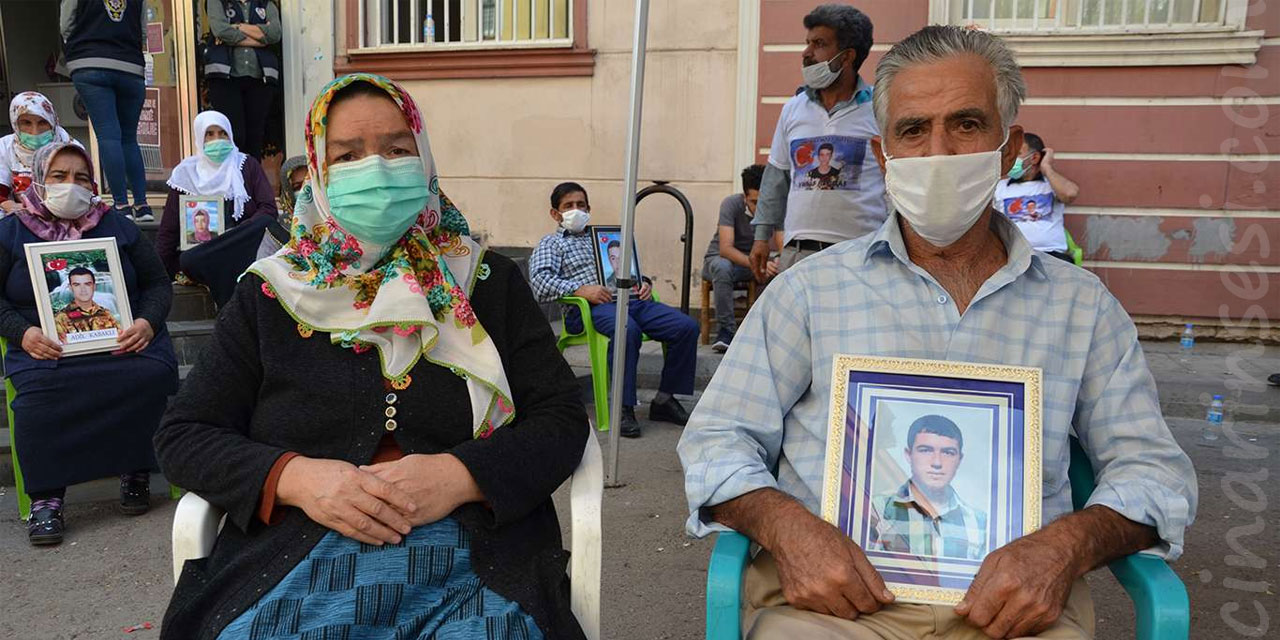 HDP il binasının önündeki evlat nöbetine bir aile daha katıldı