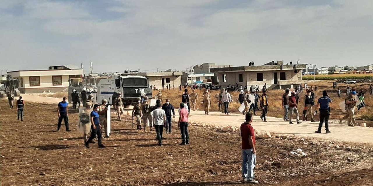 Viranşehir'de kaçak bina yıkımında olaylar çıktı