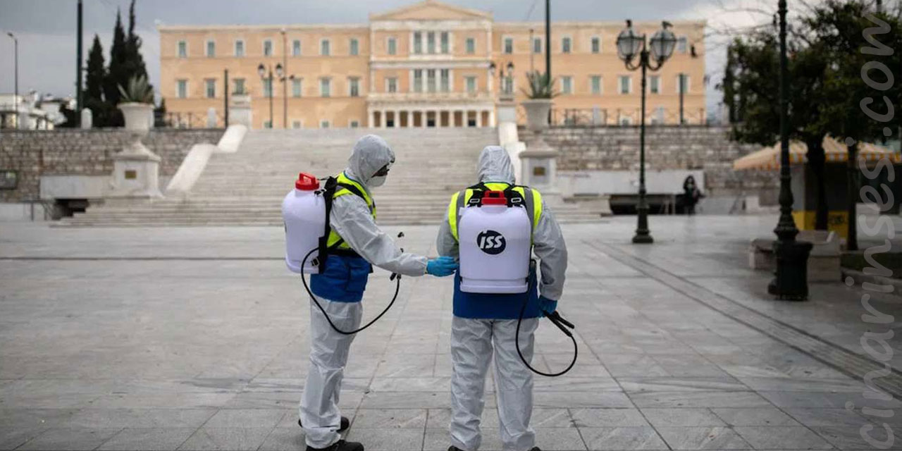 Yunanistan'da Covid-19 nedeni ile sokağa çıkma yasağı başladı