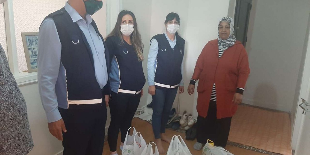 'Çocuklarım yatağa aç giriyor' diyen anneye yardım yapıldı