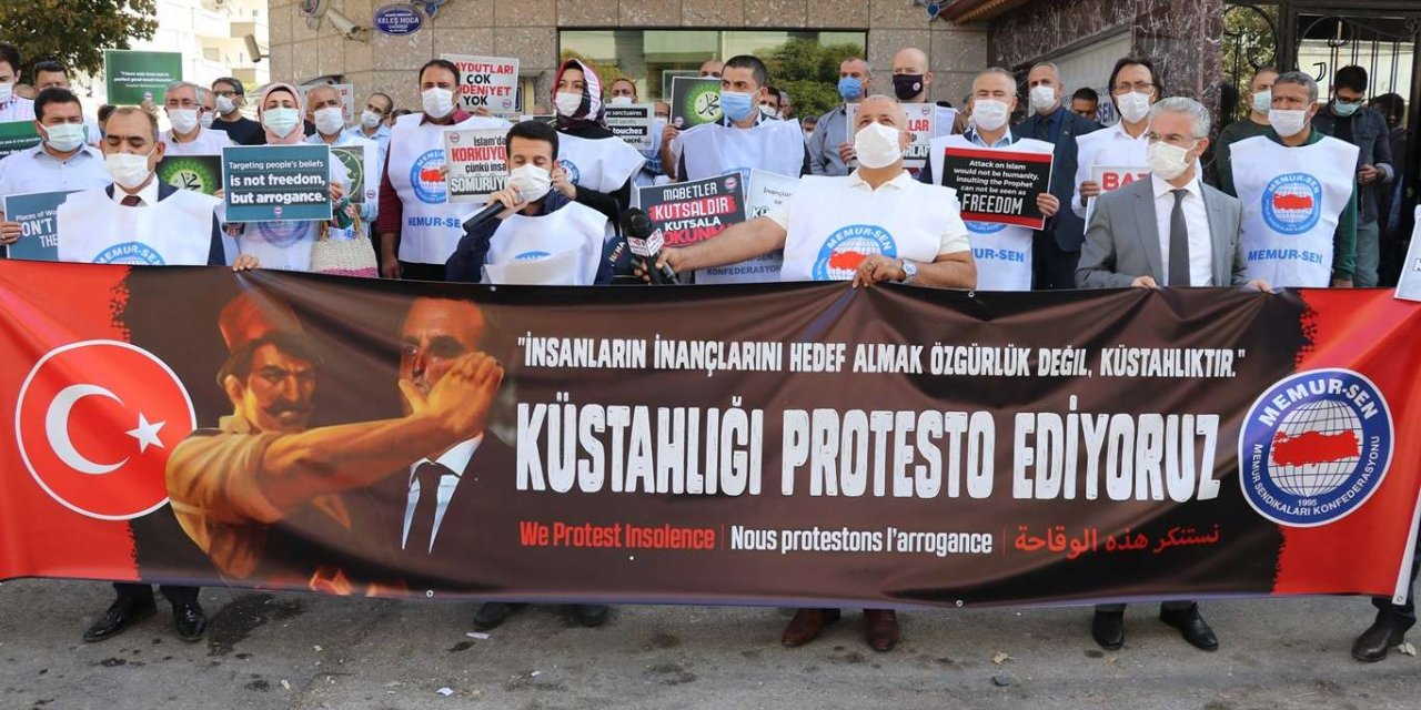 Sömürgeci Fransa ve Macron'un İslam düşmanlığına tepki