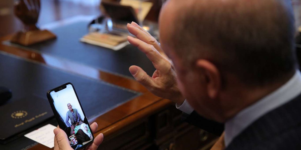 Cumhurbaşkanı Erdoğan Covid-19'u atlatarak şifa bulan 120 yaşındaki Encü'yü aradı