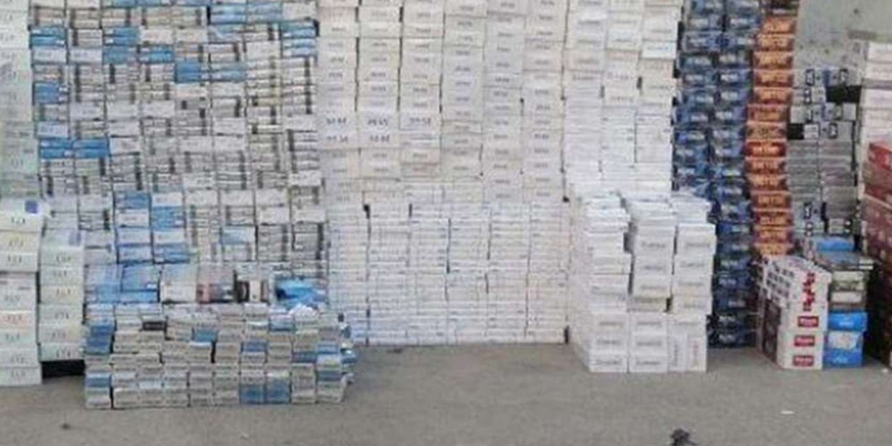 Nizip’te 3 bin 150 paket gümrük kaçağı sigara ele geçirildi