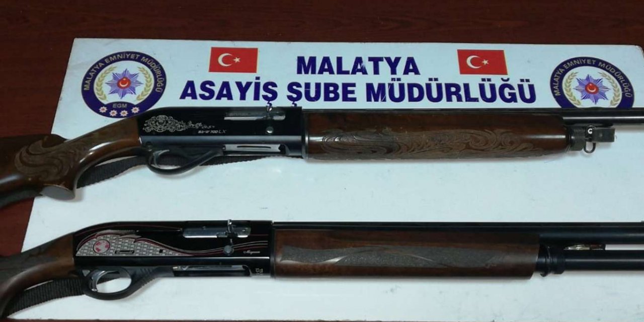 Malatya’da çok sayıda silah ve uyuşturucu madde ele geçirildi