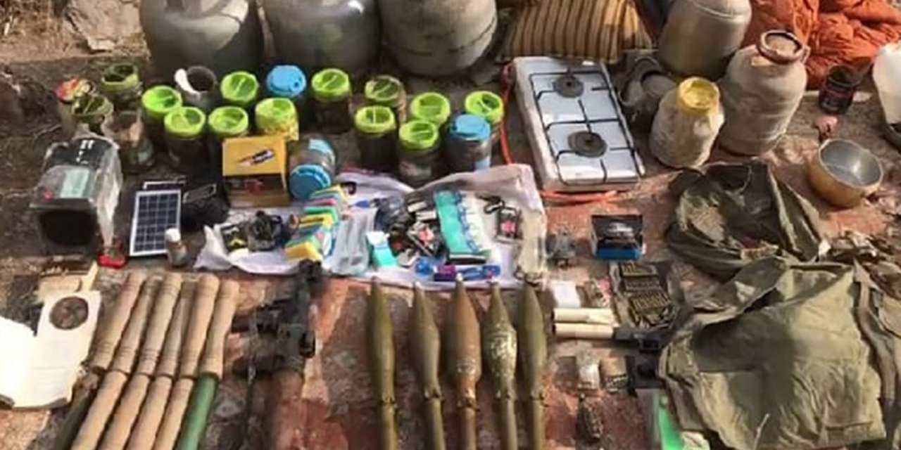 Van'da PKK'ye ait mühimmat ve patlayıcı madde ele geçirildi