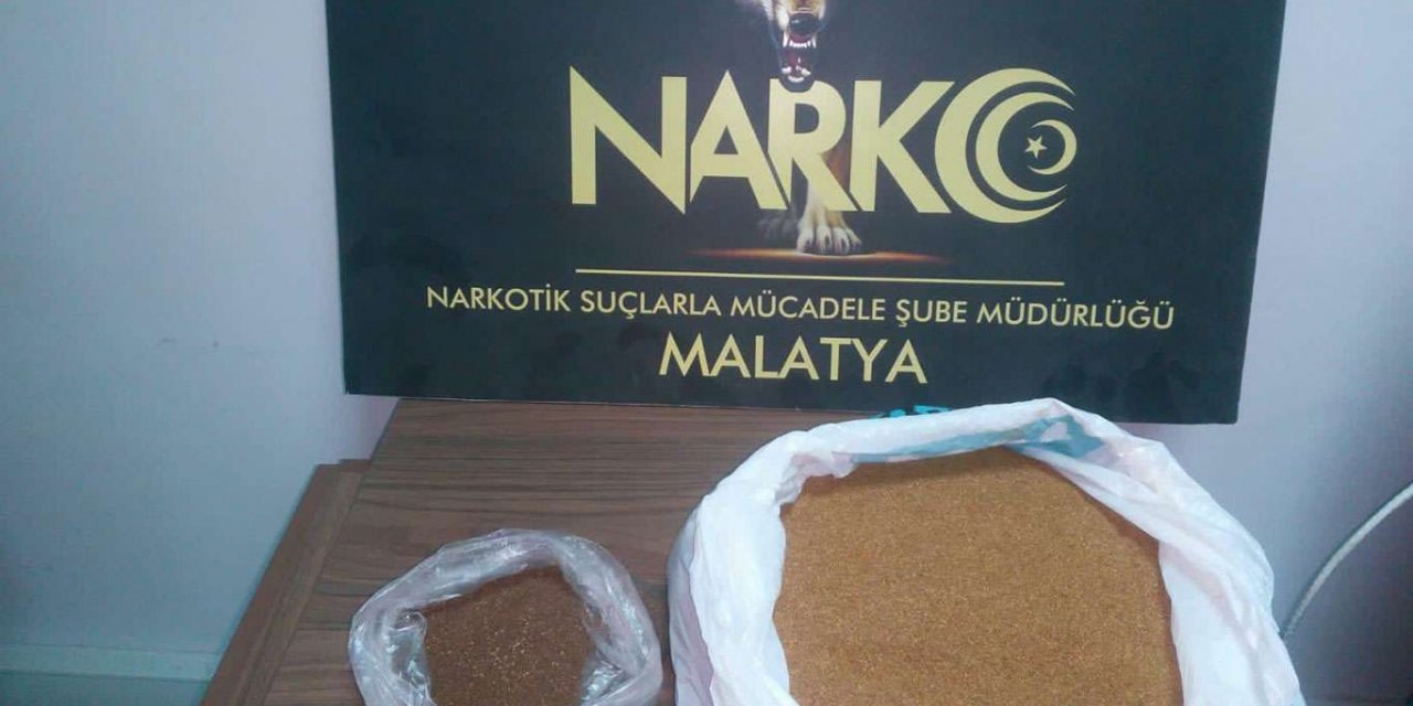 Malatya'da 2 kilogram uyuşturucu madde ele geçirildi