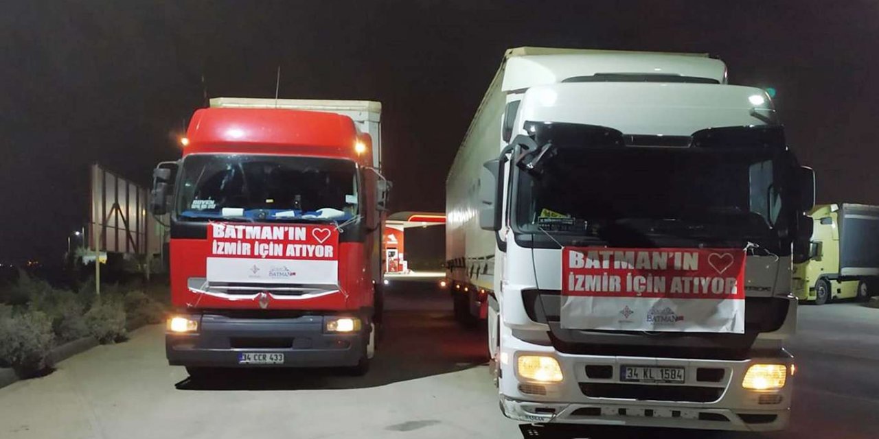 Batman’dan İzmir’e yardım eli