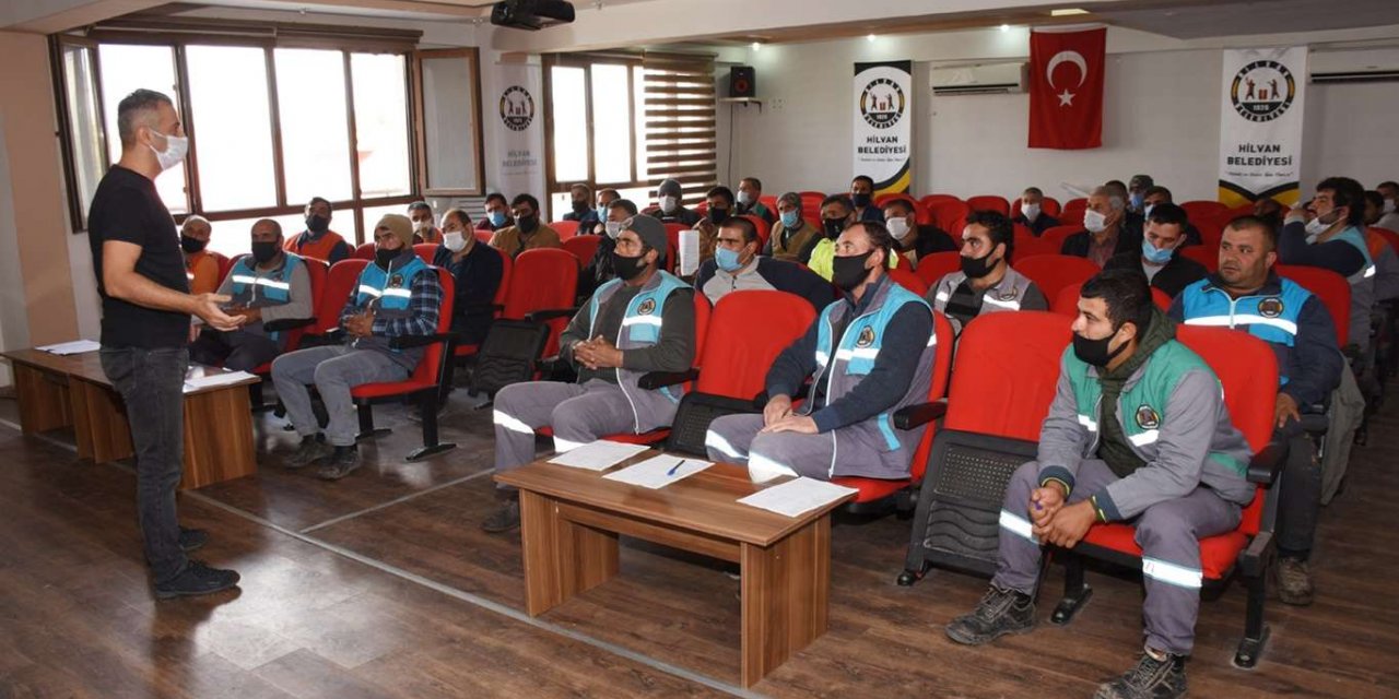 Hilvan’da Belediye personellerine yönelik güvenlik semineri düzenlendi