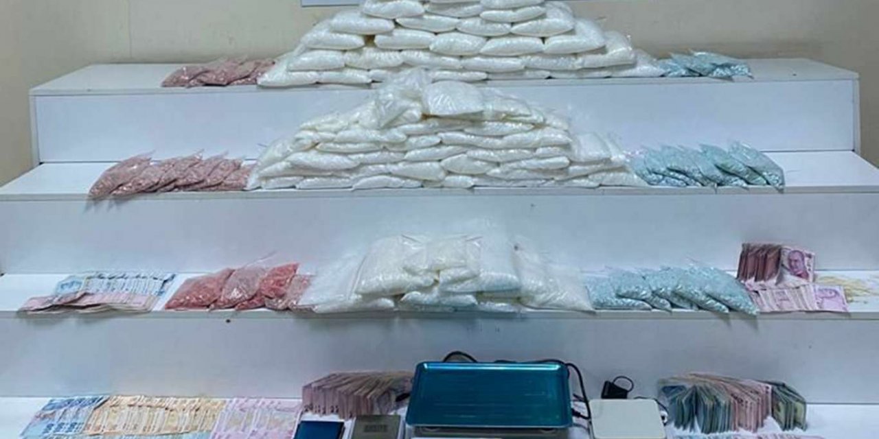 Gaziantep'te 50 kilo 500 gram metamfetamin ele geçirildi