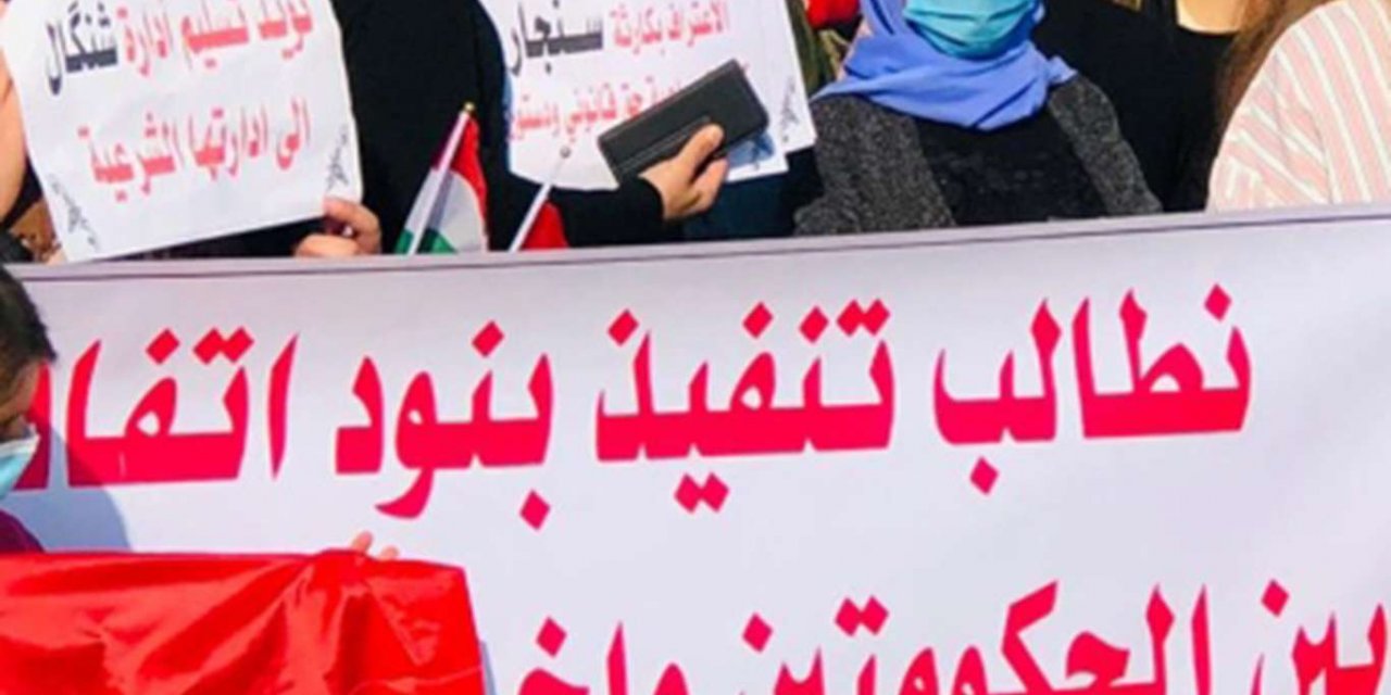 Irak'ta PKK protestosu: "PKK bölgeyi boşaltmalı"