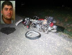 Motosiklet sürücüsü kurtarılamadı