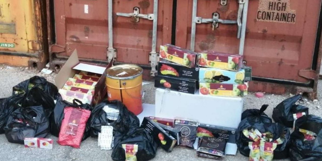 Gaziantep’te 82 kilo gümrük kaçağı nargile tütünü ele geçirildi
