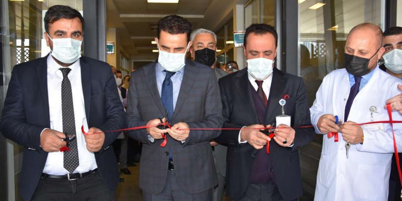 Covid-19’u atlattığı hastanede dinlenme salonu yaptırdı