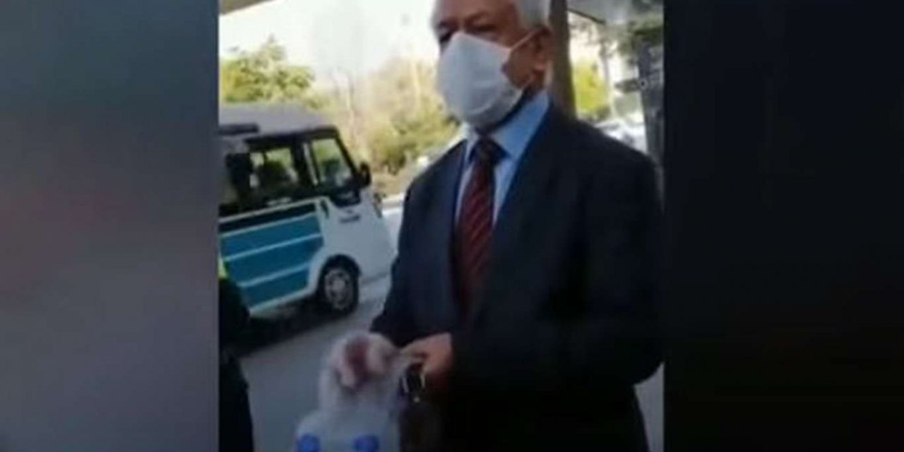 Peçe ve çarşafa hakaret eden adama, kadın haddini bildiriyor