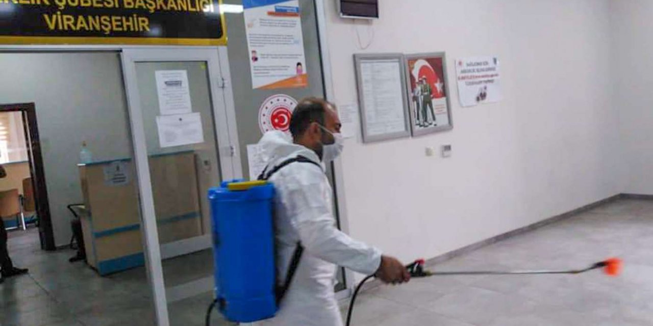 Viranşehir'de dezenfekte çalışmaları devam ediyor