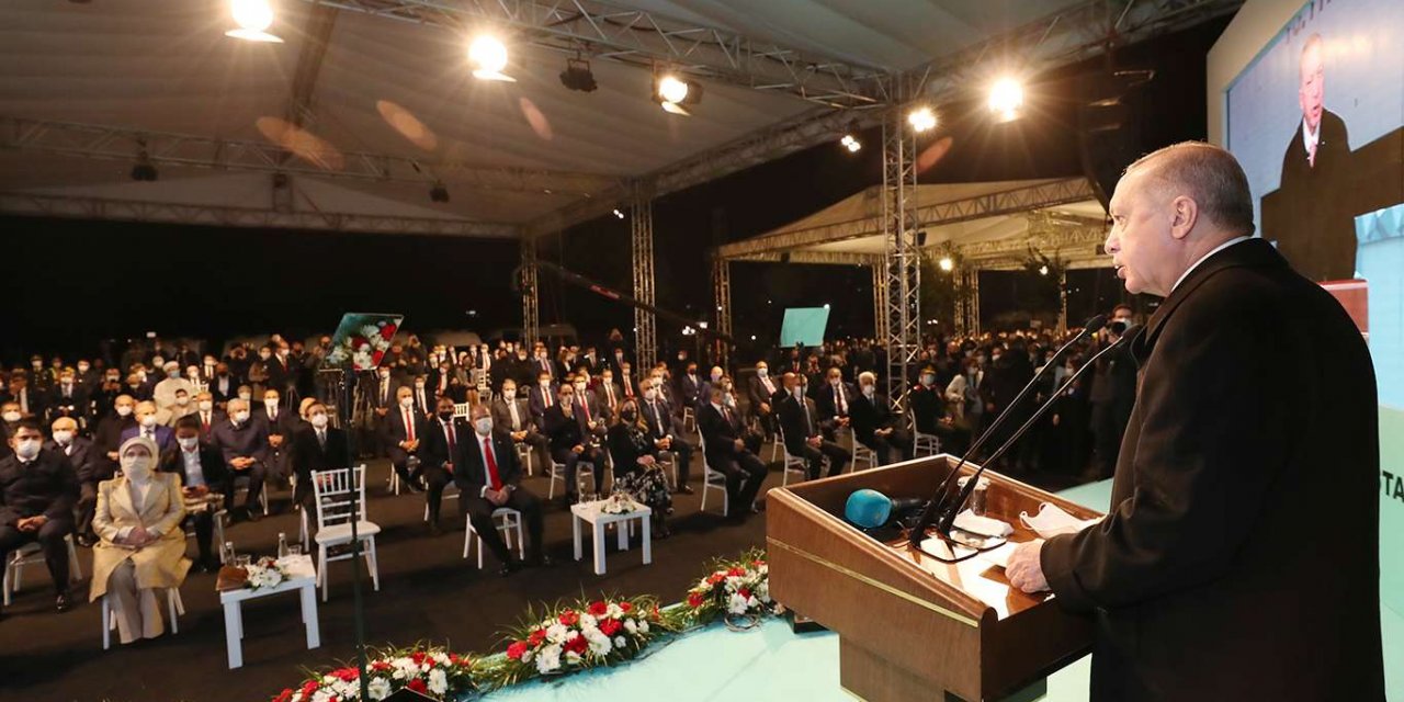Cumhurbaşkanı Erdoğan Lefkoşa Acil Durum Hastanesinin açılış töreninde konuştu
