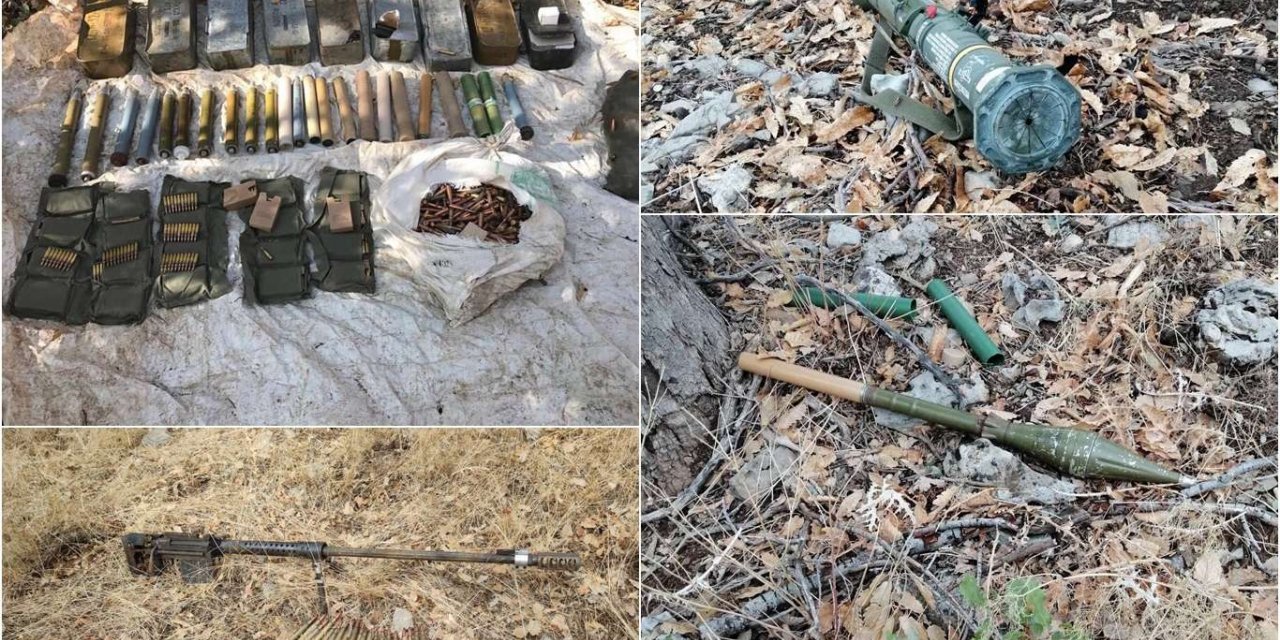 PKK operasyonunda taksavar ve el bombası ele geçirildi
