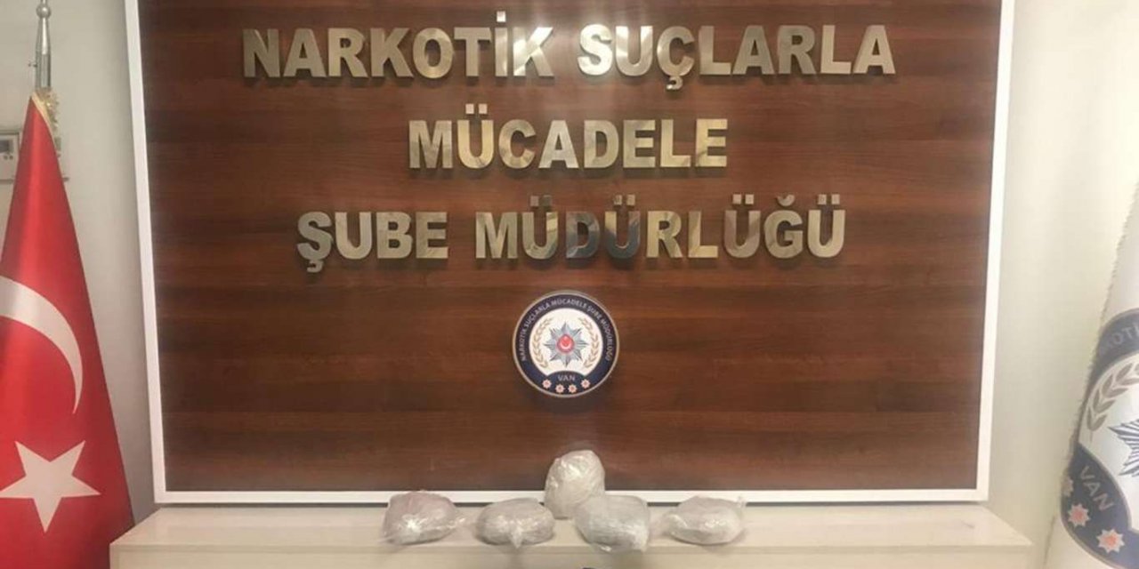 Van'da 17 kilogram uyuşturucu ele geçirildi