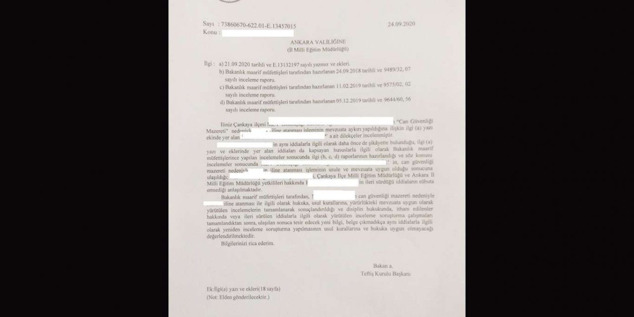 Tayin bilmecesinde yeni iddialar: “MEB Teftiş Kurulu soruşturmaya izin vermiyor”