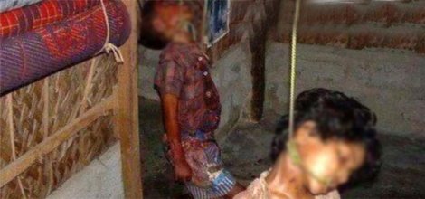 Myanmar'da Müslüman çocukları astılar!