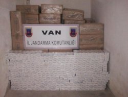 Gürpınar'da kaçak sigara yakalandı