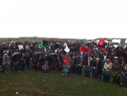 Çınar Gürco'daki 'Kutlu Doğum' yağmur nedeniyle yarıda kesildi