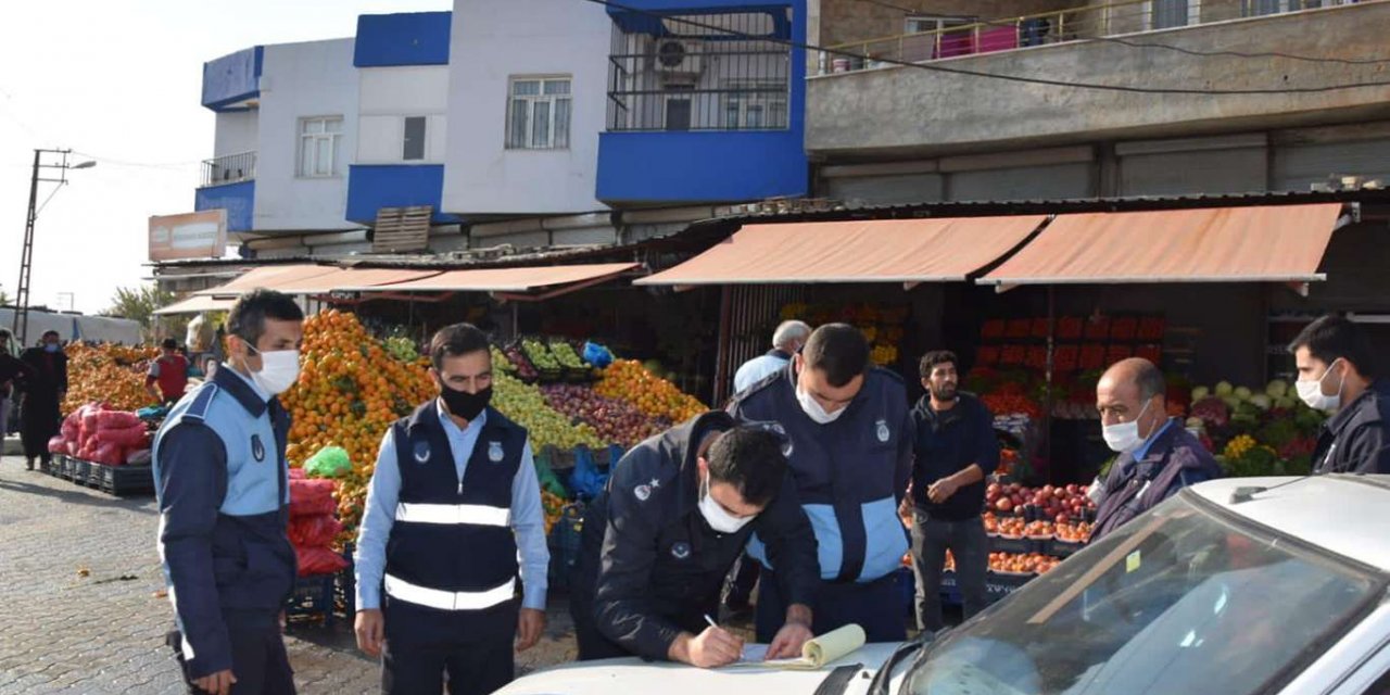 Viranşehir'de koronavirus denetimleri devam ediyor
