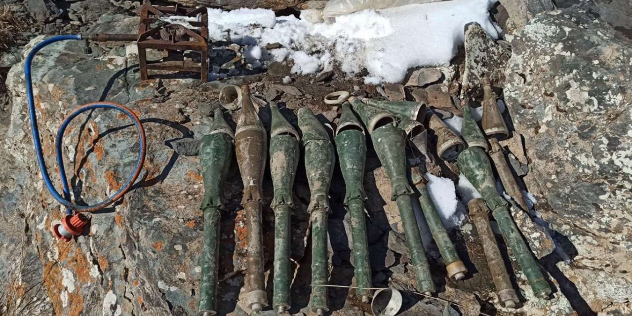PKK'ye ait roketatar mühimmatı ele geçirildi