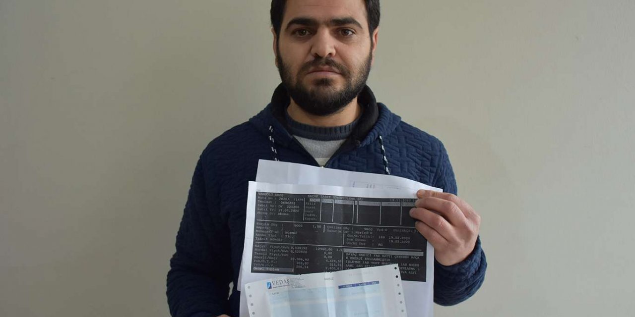 VEDAŞ faturası az geliyor iddiasıyla esnafa 18 bin TL kaçak bedeli kesti