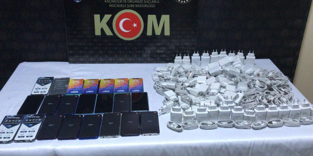 Batman’da kaçak cep telefonu ele geçirildi