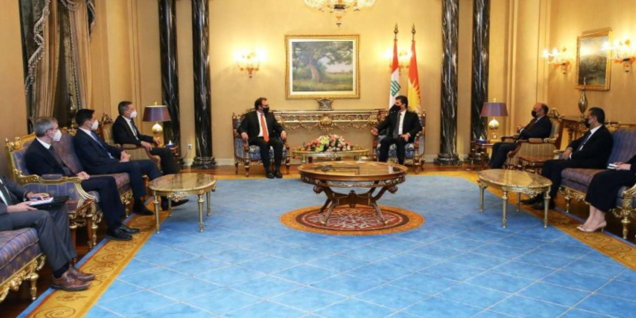 Nêçîrvan Barzanî li gel şandeyeke Amerîka civîya