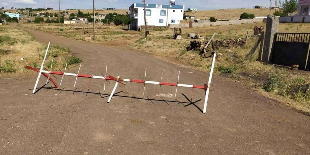 Çınar'da bir mezra karantinaya alındı