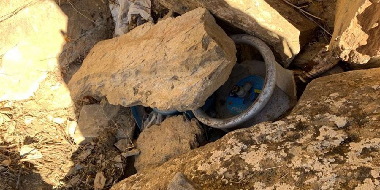 Van’da gizlenmiş büyük tüp ele geçirildi