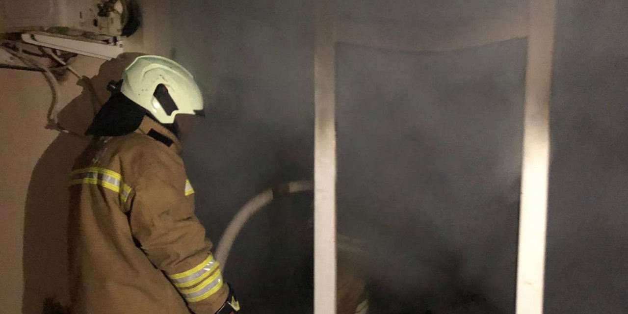 Kızıltepe’de çıkan yangından 1 kişi zehirlendi