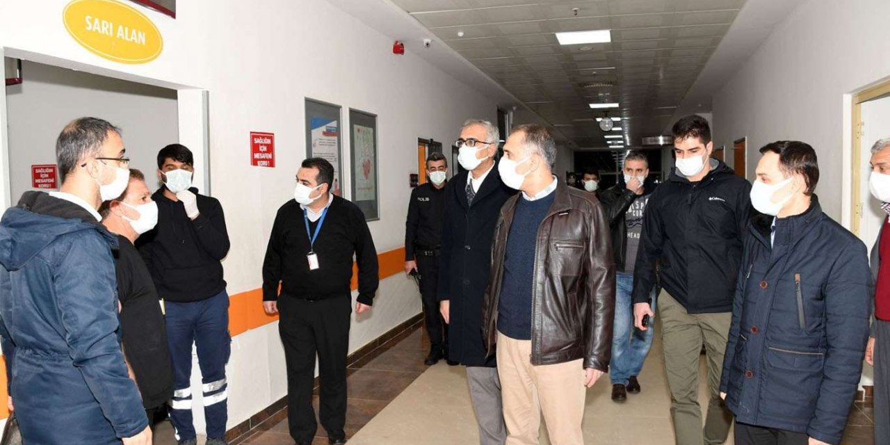 Adıyaman Valisi Çuhadar filyasyon ekiplerinin çalışmalarını denetledi