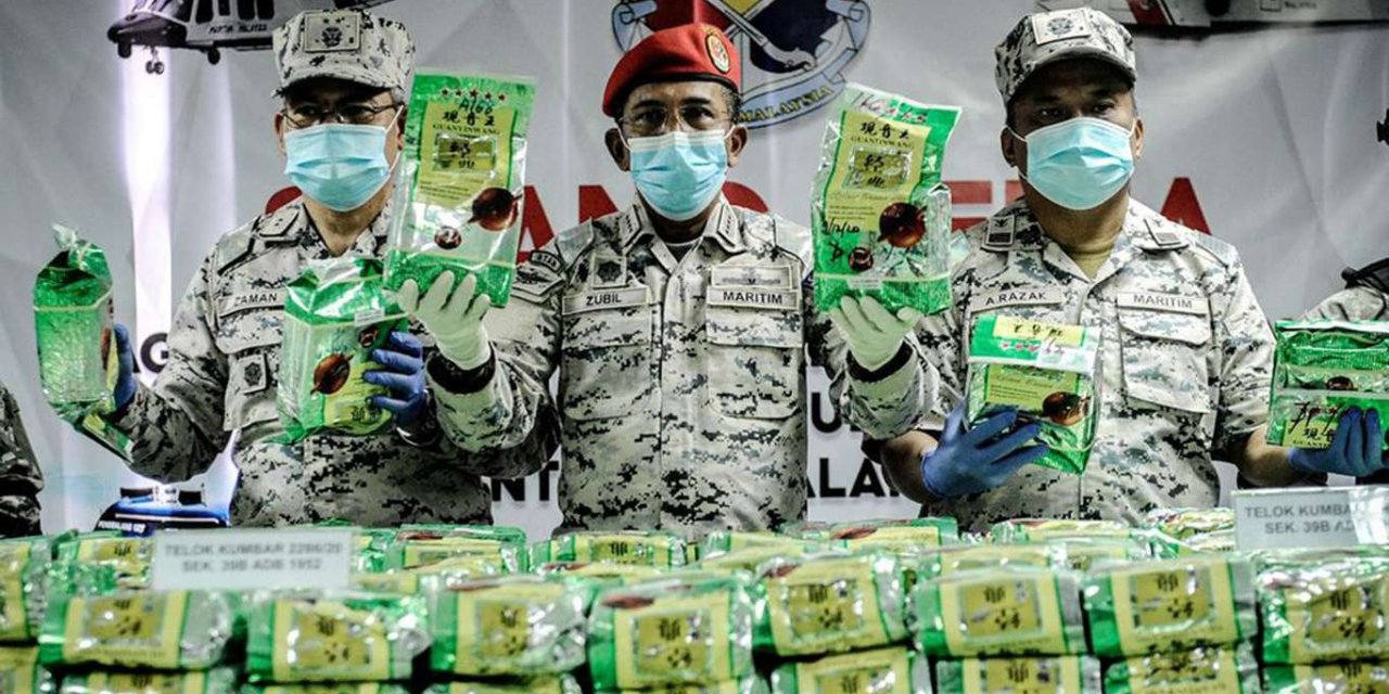 Malaysian coast guard seizes record haul of crystal methamphetamine