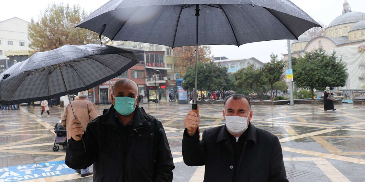 Yağmur duasının ardından yağmurun yağması sevinçle karşılandı