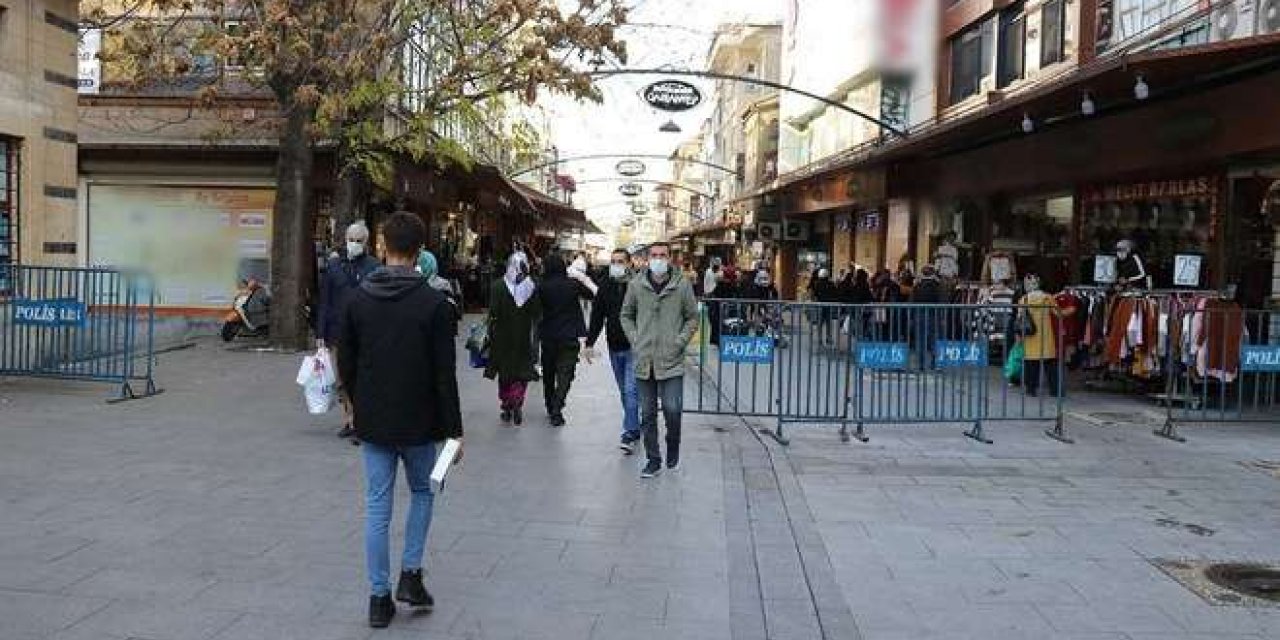 Gaziantep’te işlek caddelere kişi sınırlaması getirildi