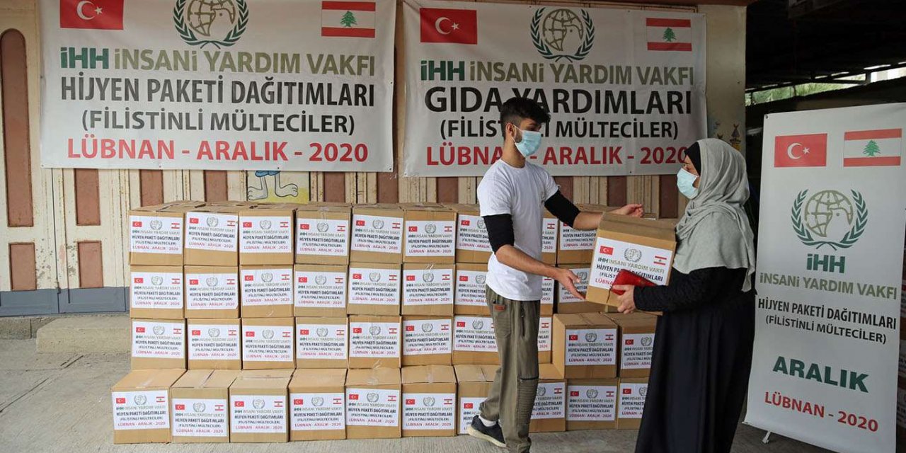 Türkiye'den Filistinli mültecilere yardım