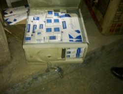 Bismil'de kaçak sigara ele geçirildi