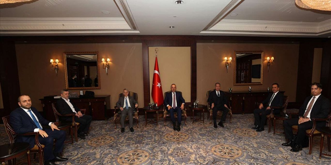 Akar ve Çavuşoğlu, Kırım Tatar temsilcileriyle görüştü