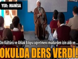 Caferi imam ders verdi!